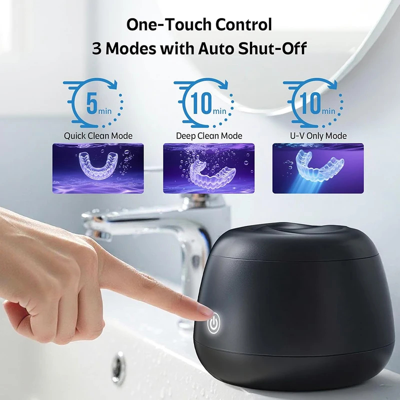 Dental Guard Night - Yeni Ultrasonik Retainer Temizleme Makinesi 48kHz