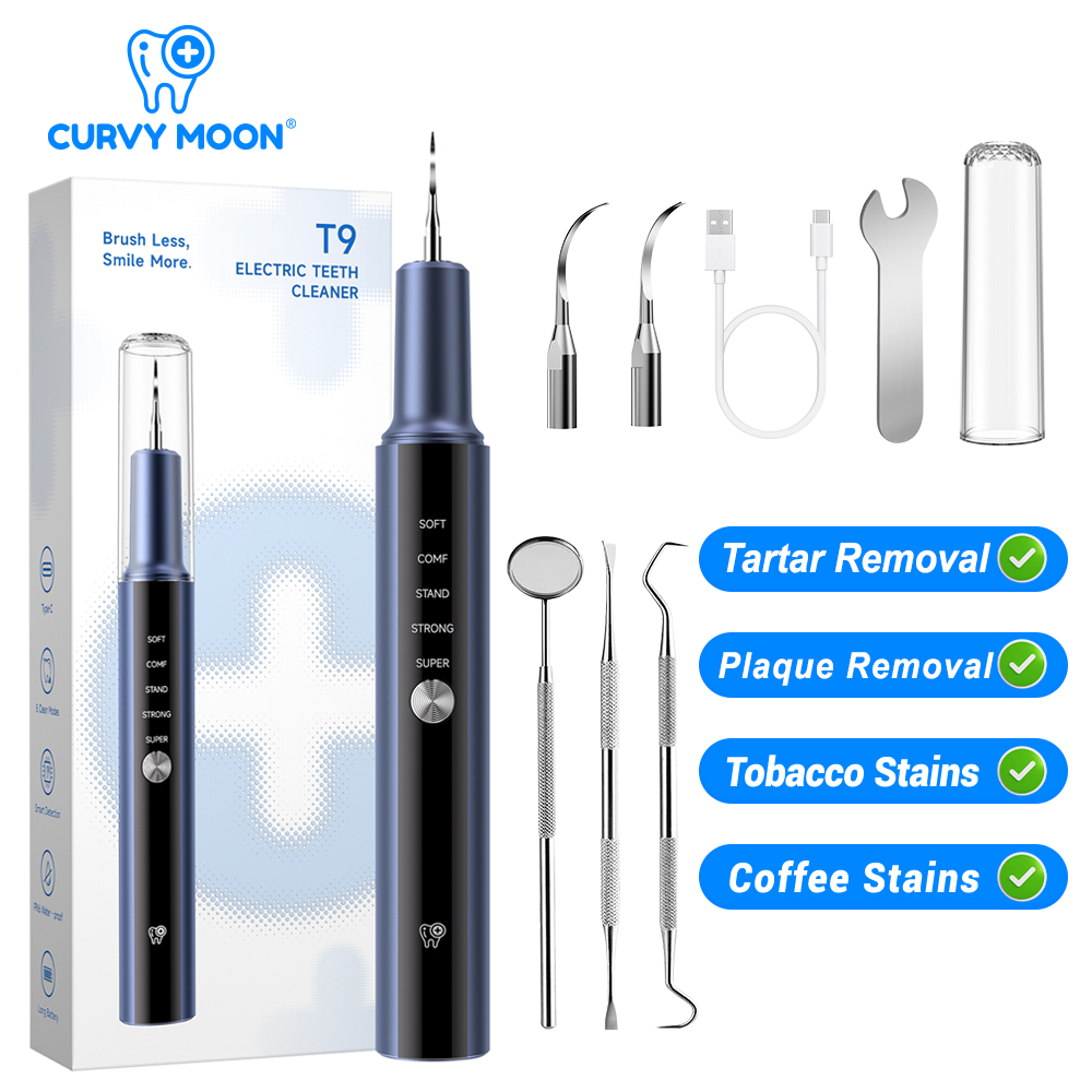 Teeth Whitening And Stain Removal - Ultrasonik Elektrikli Diş Temizleyici Diş Taşı