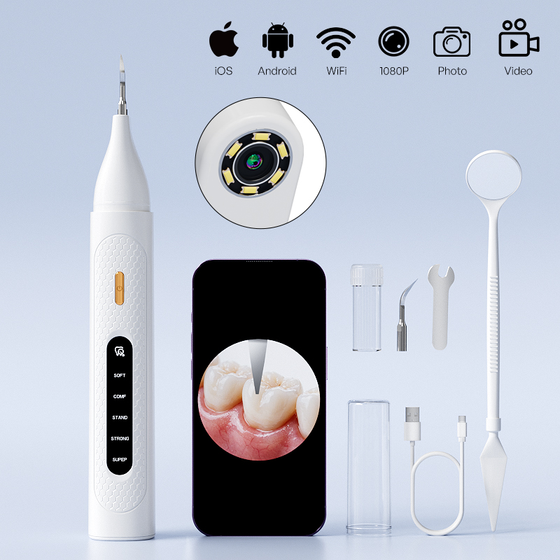 Teeth Whitening Video - Görünür Ultrasonik Diş Temizleyici Video Elektrikli