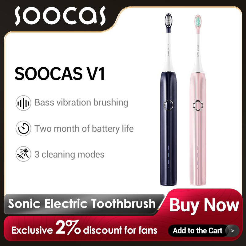 Teeth Whitening Toothbrush - SOOCAS Sonic elektrikli diş fırçası V1