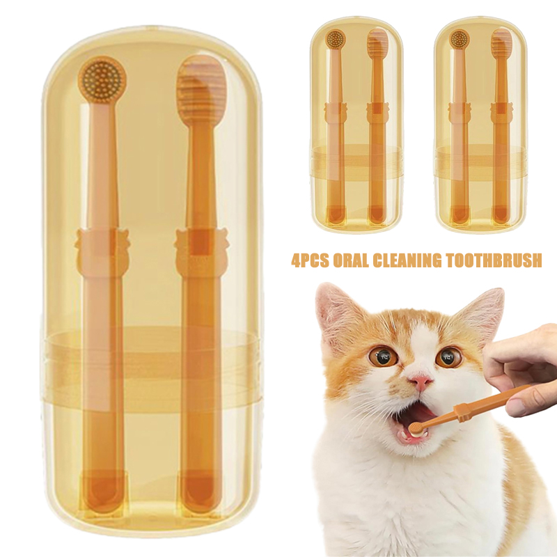 Teeth Whitening Toothbrush - Diş Beyazlatma Köpek Kedi Silikon Yumuşak