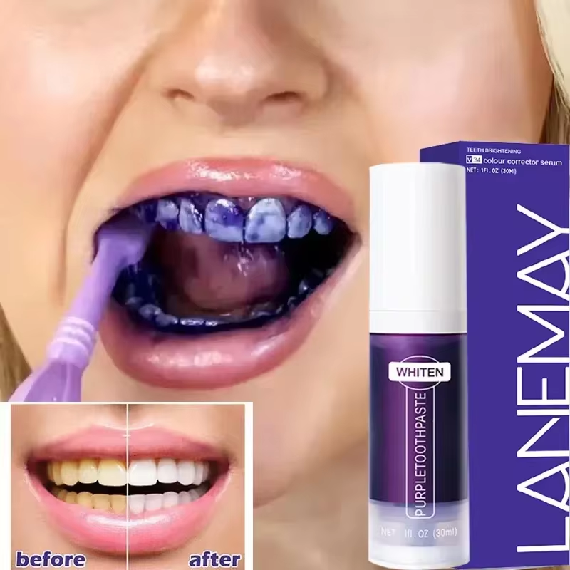 Teeth Whitening Mousse - V34 Mor Diş Beyazlatma Diş Macunu