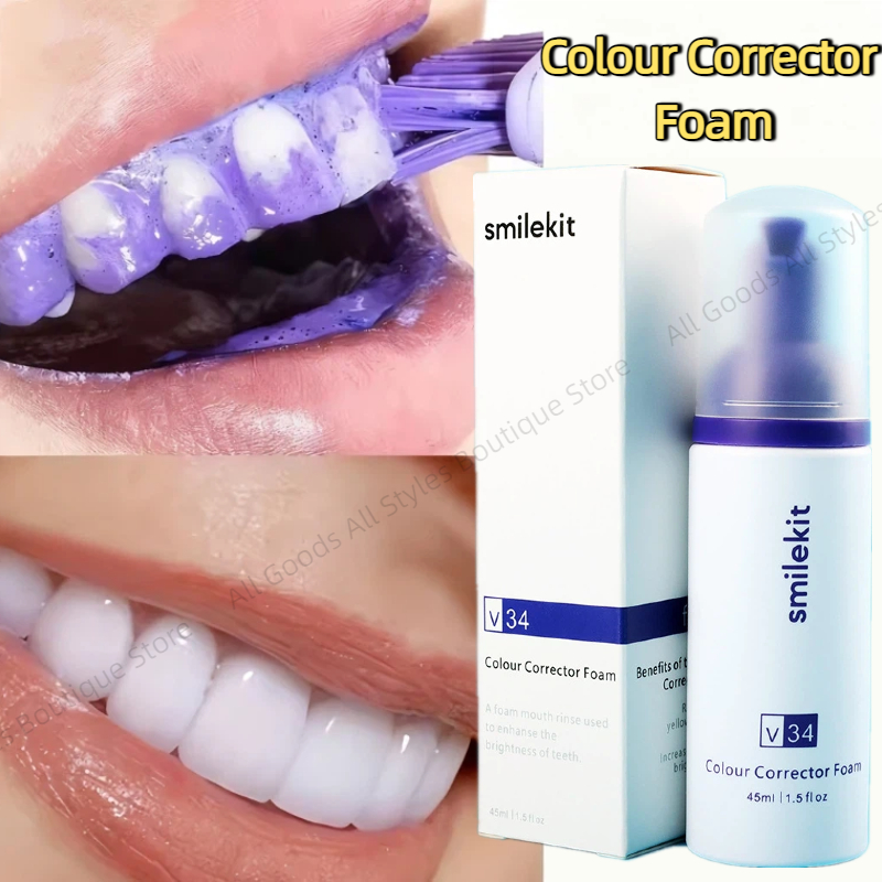 Teeth Whitening Mousse - 45ml Smilekit Mor Diş Köpüğü Tartarları