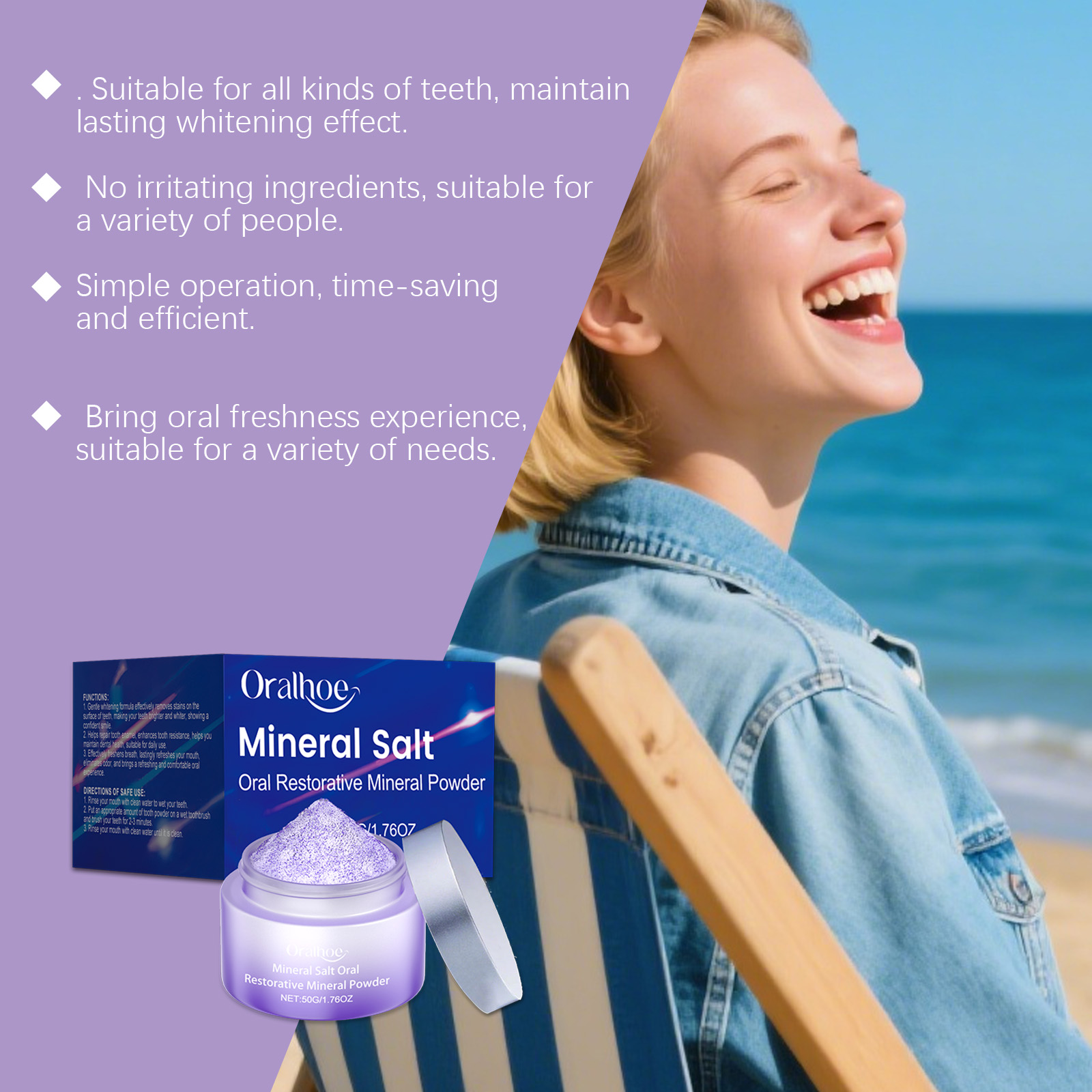 ORALHOE Onarıcı Mineral Tozu L - Teeth Whitening Or Tooth Whitening incelemesi ve fiyatı