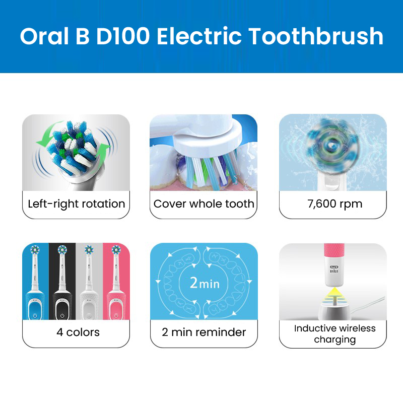 Oral B D100 2D Canlılık Elektr - Teeth Whitening Or Tooth Whitening incelemesi ve fiyatı