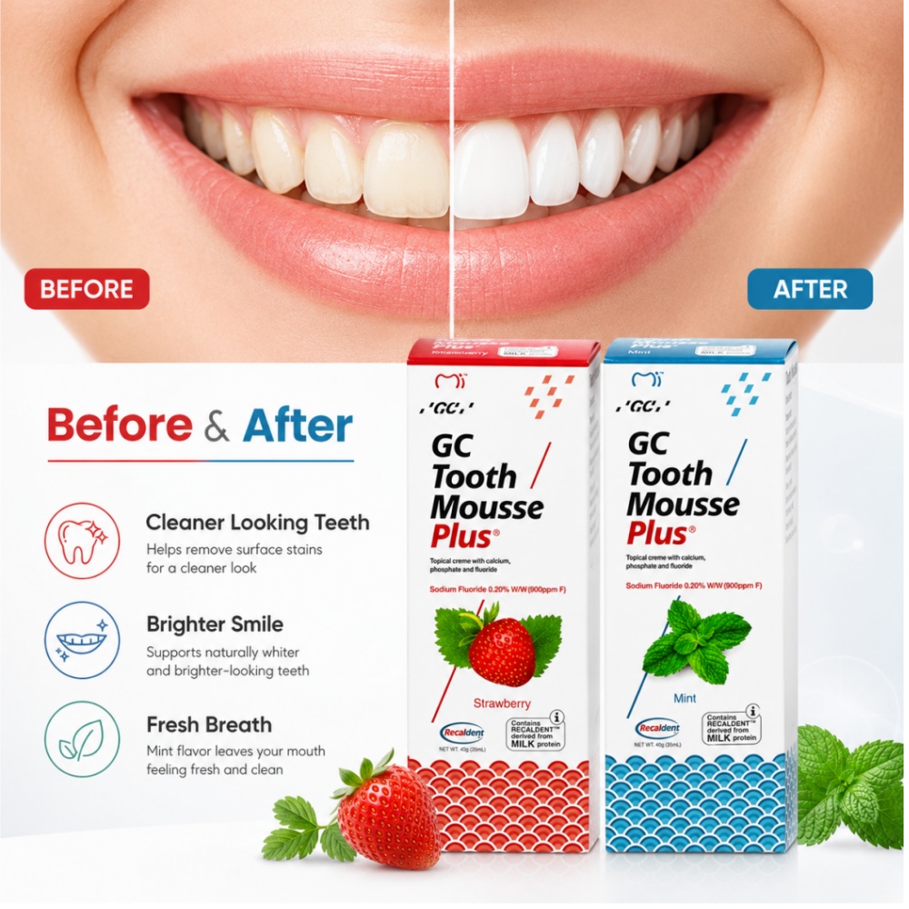 GCTooth Mousse Plus Nane Çilek - Teeth Whitening Mousse incelemesi ve fiyatı