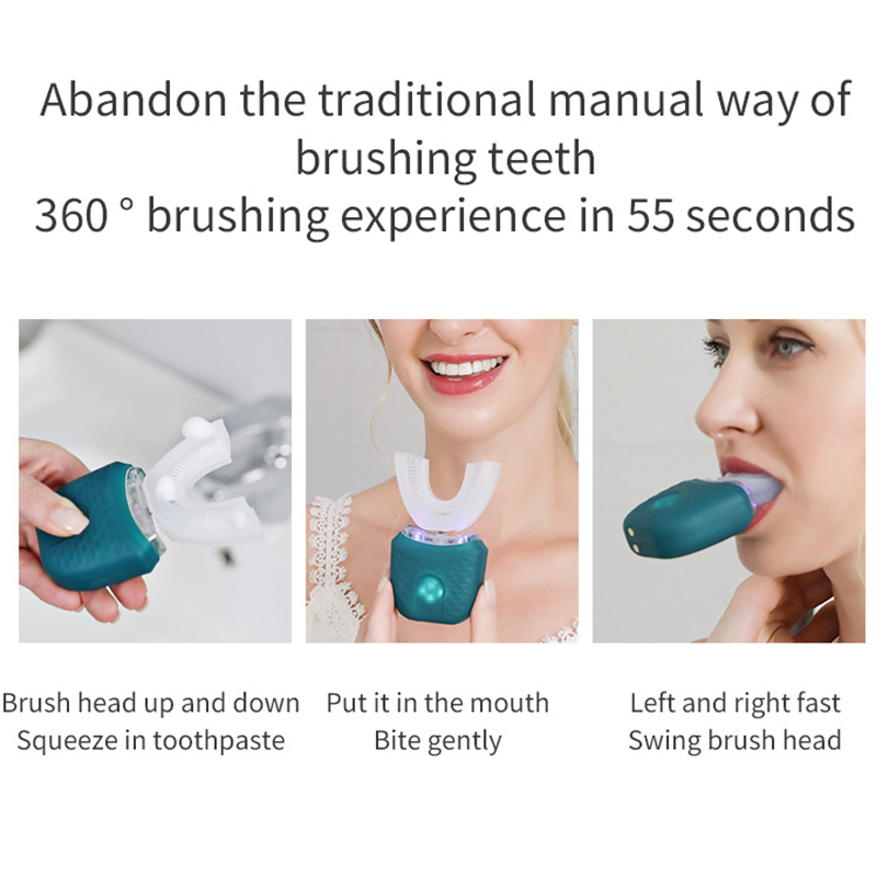 Taşınabilir U şeklinde elektri - Teeth Whitening Toothbrush incelemesi ve fiyatı