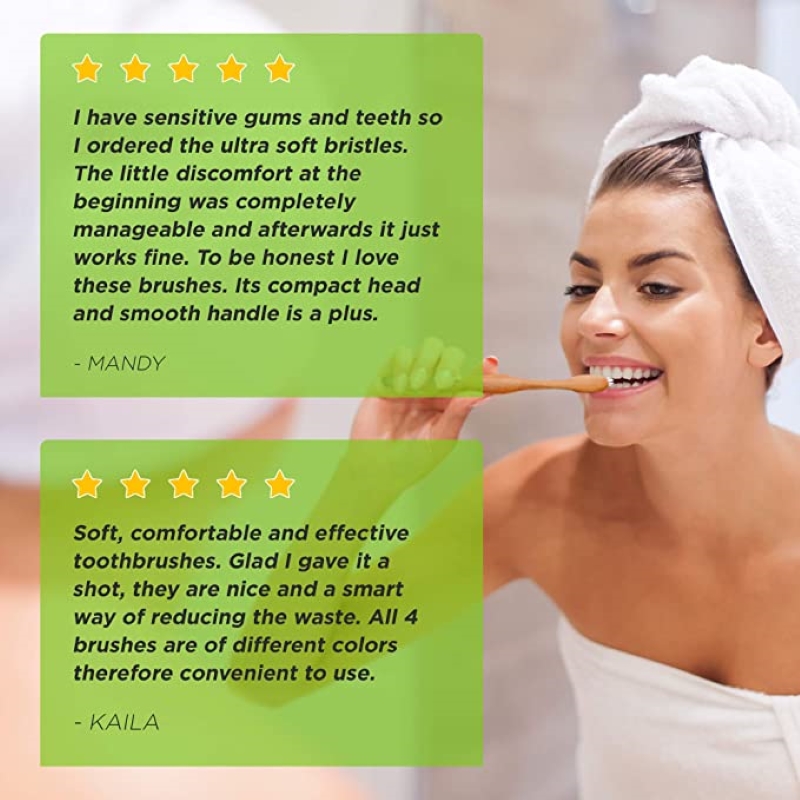 50/100 adet renkli doğal bambu - Teeth Whitening Logo incelemesi ve fiyatı