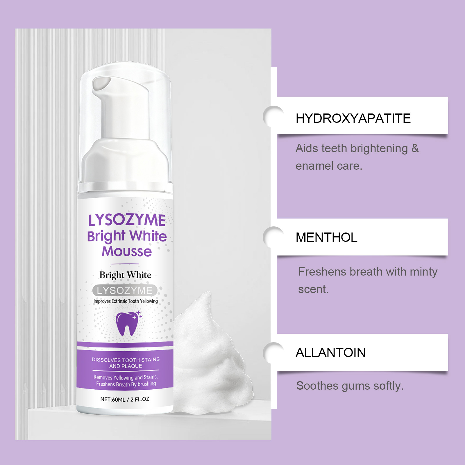 Hidroksiapatit Beyaz Diş Köpüğ - Teeth Whitening Mousse incelemesi ve fiyatı