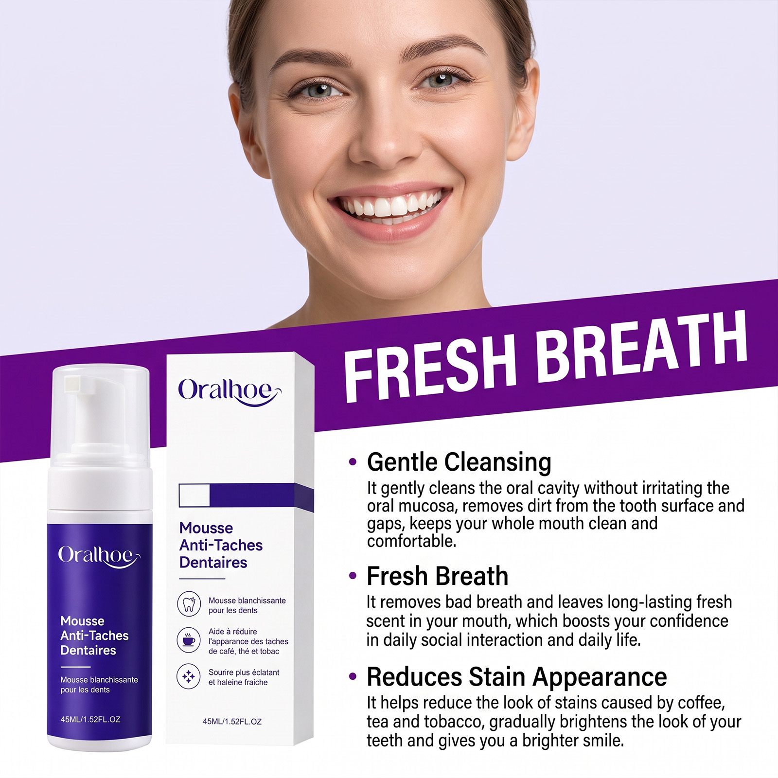 Mor Diş Macunu Köpük Mousse Na - Teeth Whitening Mousse incelemesi ve fiyatı